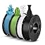 4*1kg Pla (Black & White & Spring Leaf & Tropical Turquoise)