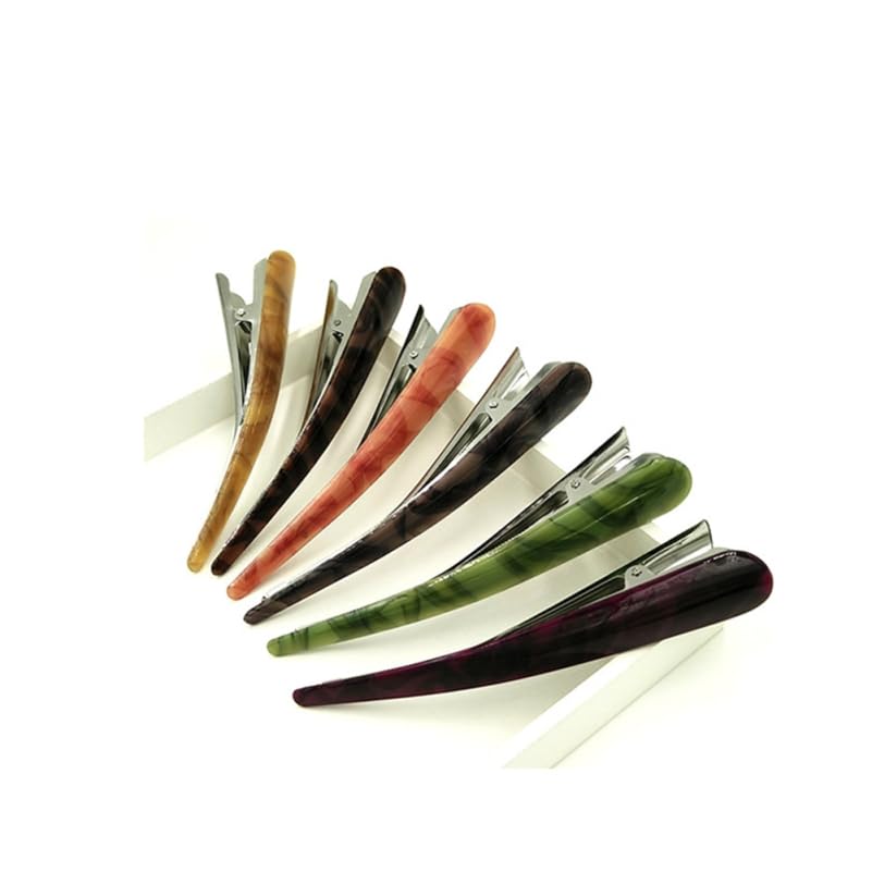 Baluue 2Pcs Duck Bill Hair Clips Sturdy Alligator Hair Barrettes for Women Unique Prong Design Coffee and Colors for Styling Showers and Everyday Use - Image 2