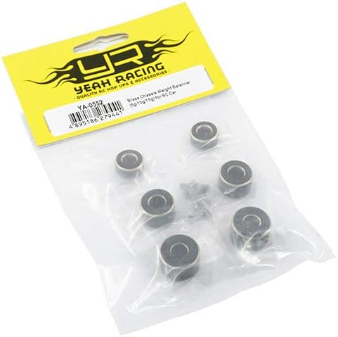 Yeah Racing YA-0552 Brass Chassis Weight Balancer 5g 10g 15g for RC Car