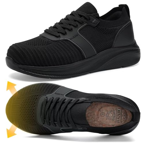 Image of ITAZERO Men's Wide Toe Box Wide Width Hands-Free Slip-On Shoes, Walking Sneakers with Arch Support for Plantar Fasciitis, Diabetic Swollen Feet