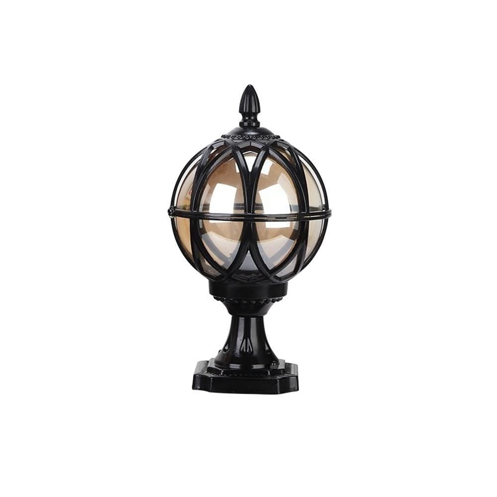 HELCEKOU Waterproof Outdoor Garden Pillar Lamp - European Style Post Lights for Pathway Patio & Courtyard Decorative Lantern Villa Swimming Pool Made in China