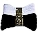 Premium Embroidery Floss-Cross Stitch Threads-Friendship Bracelets Floss-Crafts Floss-Black,White-Hand Embroidery Thread 12 Skeins Per Pack and Free Set of 2 Embroidery Needles and 1 Needle Threader