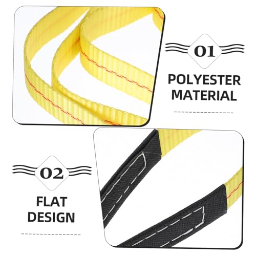 Sangles de levage plates polyester Cabilock 3m pour levage de charges lourdes auto lot de 2