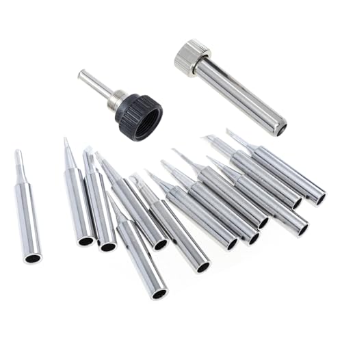 Happyyami はんだごて先 種スリーブ付き 多機能交換用コテ先 耐久性高 精密加工 はんだ付け作業用 電子修理用工具