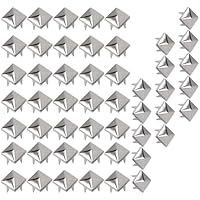 WeddHuis 50 Piezas Remaches Cuadrados, Remaches de Metal para