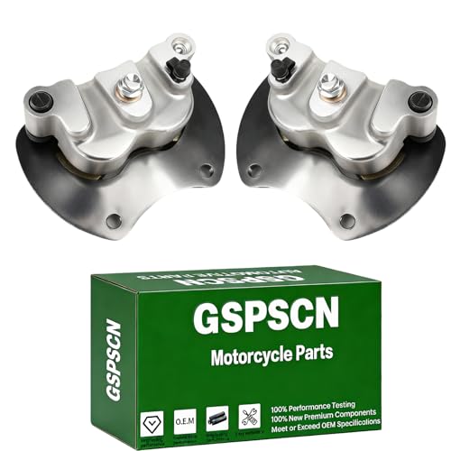 GSPSCN 2Pcs Rear Left Right Brake Calipers w/Pads & Bracket for 2014-2022 Polaris RZR 1000 XP/XP 4 High Lifter,RZR RS1,Ranger 900 Crew,OE# 1912035,1912141,1912142,1912883,1912884