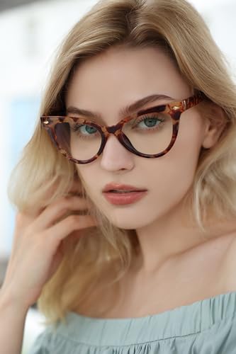 Image of VOOGLAM Cat Eye Blue Light Blocking Glasses for Women Anti UV Eyestrain Eyewear Maite OP02131