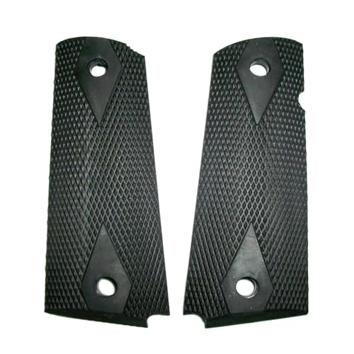 Kimber Black rubber, double diamond compact (for Compact & Ultra
