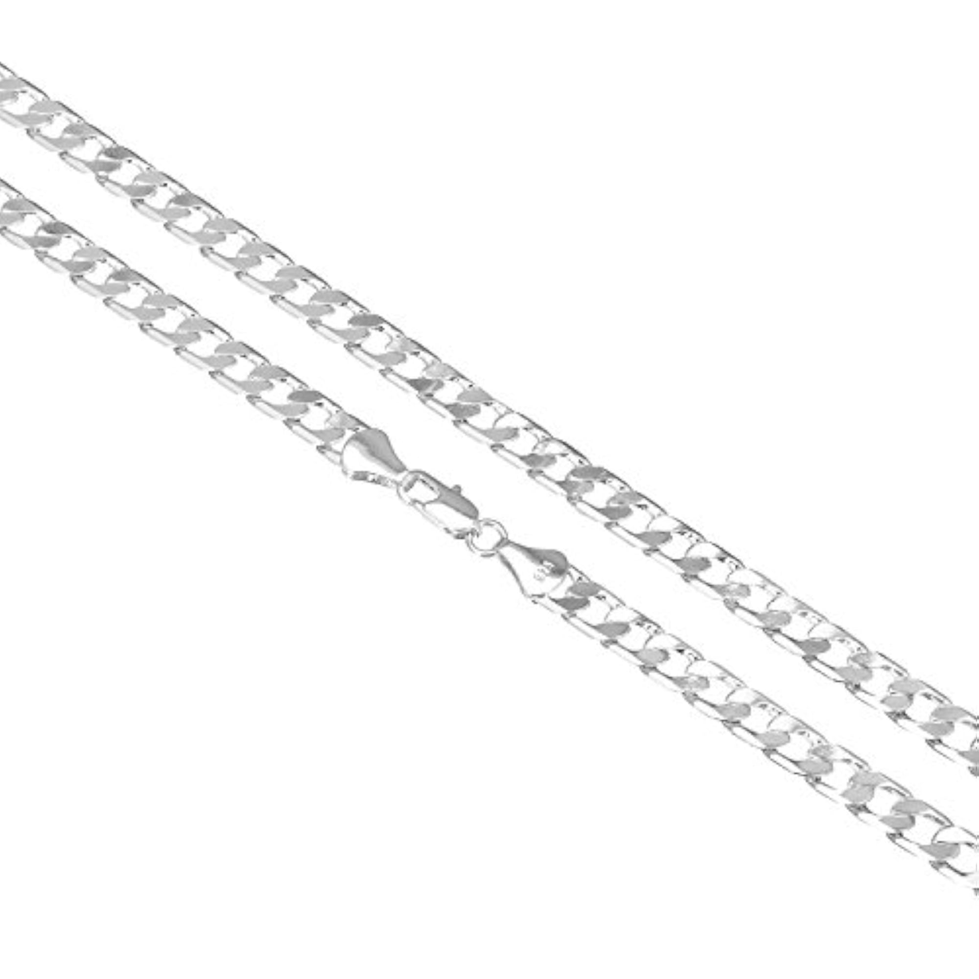 Men's 24K Gold & 925 Silver Plated Cuban Link Necklace Combo