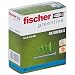 Produktbild fischer Gipskartondübel GK Green mit Schrauben, starker Gipskarton-Dübel aus mind. 50 % nachwachsenden Rohstoffen, einfache Montage in Gipskarton, 45 Stück