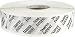 Tamper Evident Labels Large Clear with Black Ink .75 x 3.5 Inch Rectangles 500 Adhesive Stickers