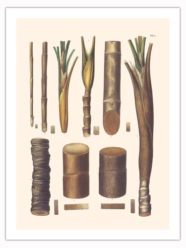 Palm Tree Trunks Artwork 18x24in