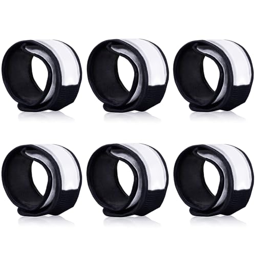 esonstyle 6 Braccialetti LED Luminosi per Bambini, Braccialetti Slap Luminosi, Braccialetti di Sicurezza per la Notte, Articoli per Feste per Natale, concerti, Sport, Campeggio, Rave, Festival.