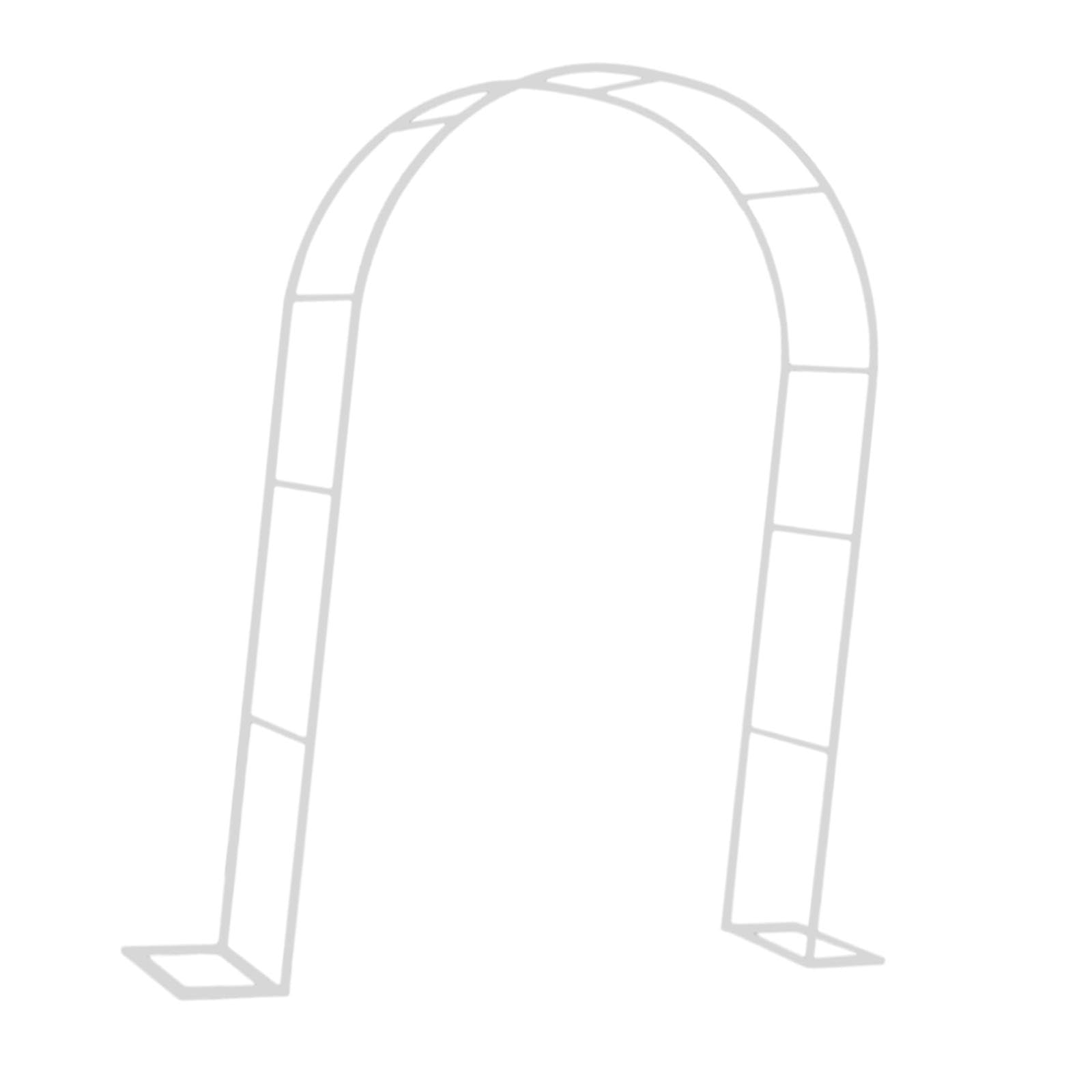 Arche de Jardin Treillis Métal Pergola Support Plantes Structure Jardin Fer Facile à Installer pour Cérémonie Mariage Fête Anniversaire Décor Événemen, Blanc