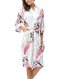 Perfektes Loungewear-Kleid, sehr feminin, Morgenmantel, kann auch als Freizeitkleid getragen werden.