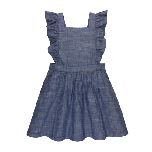 Hope & Henry Girls' Flutter Sleeve Fit and Flare Dress