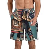 Matériau en polyester : fabriqué à partir de polyester, ce maillot de bain pour homme imprimé éléphant aztèque est conçu pour être doux, léger et à séchage rapide, assurant un maximum de confort pendant toute activité aquatique.