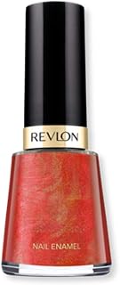 Nail Enamel, Chip Resistant Nail Polish, Glossy Shine Finish, in Red/Coral, 650 Saucy, 0.5 oz