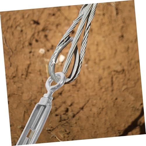 PRETYZOOM Tensores para cables de acero inoxidable para barandales, tensores ajustables de alta resistencia para uso exterior, conexión segura para cable con quijada miniatura 4