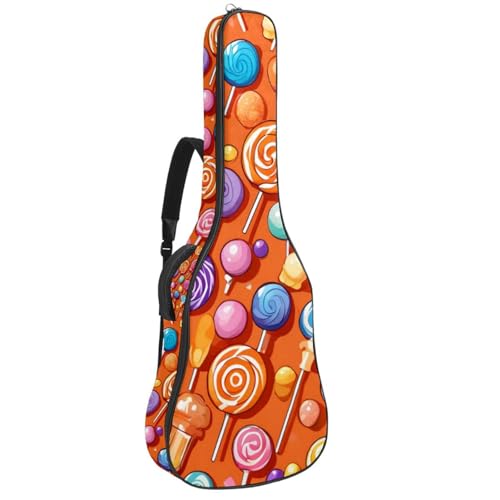 Housse de guitare acoustique 41 pouces multicolore imperméable avec rembourrage antichoc