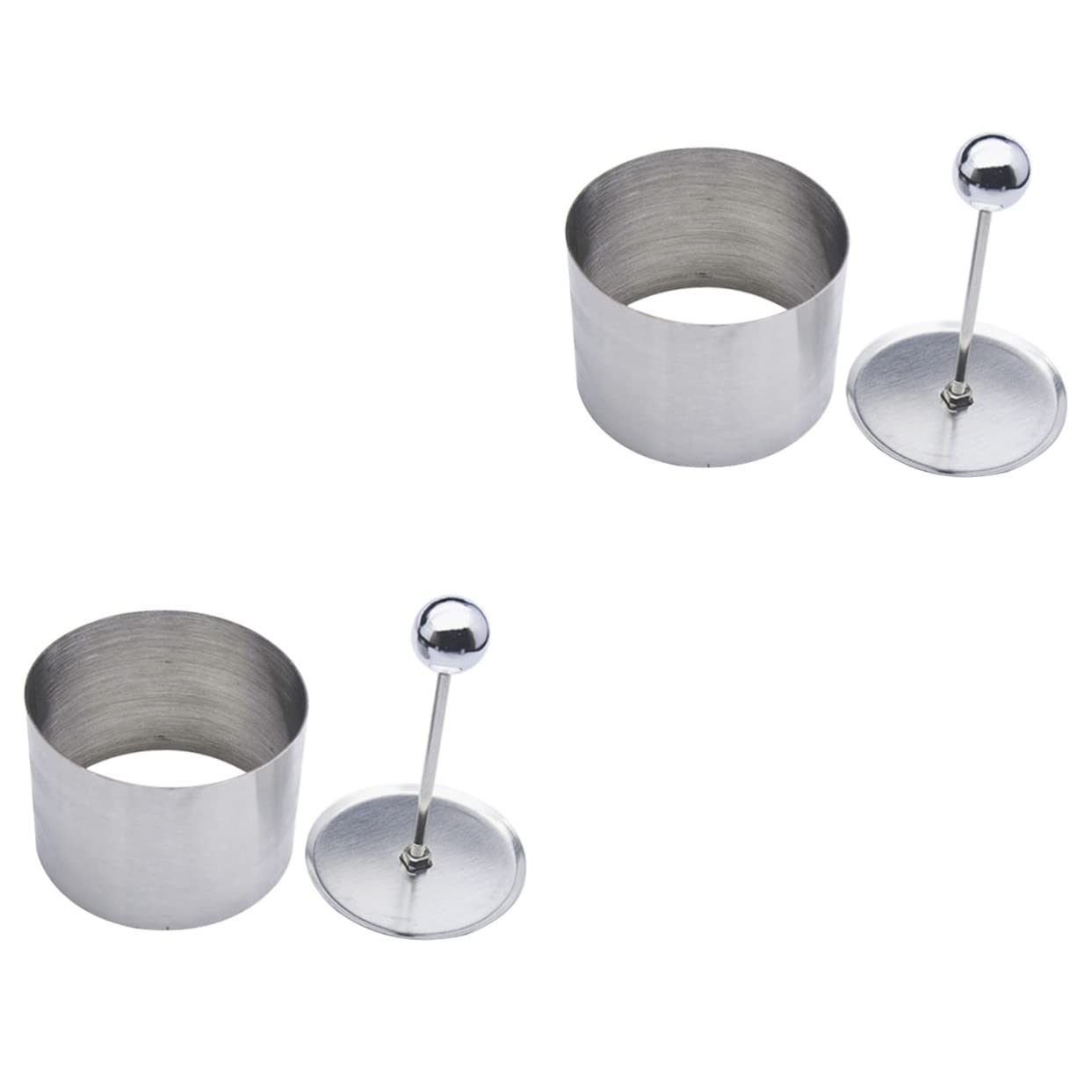 MOLUCKFU 2pcs Cooking Molds Dessert Mold Practical Cold Dish Shaper Round Kitchen Utensil Easy