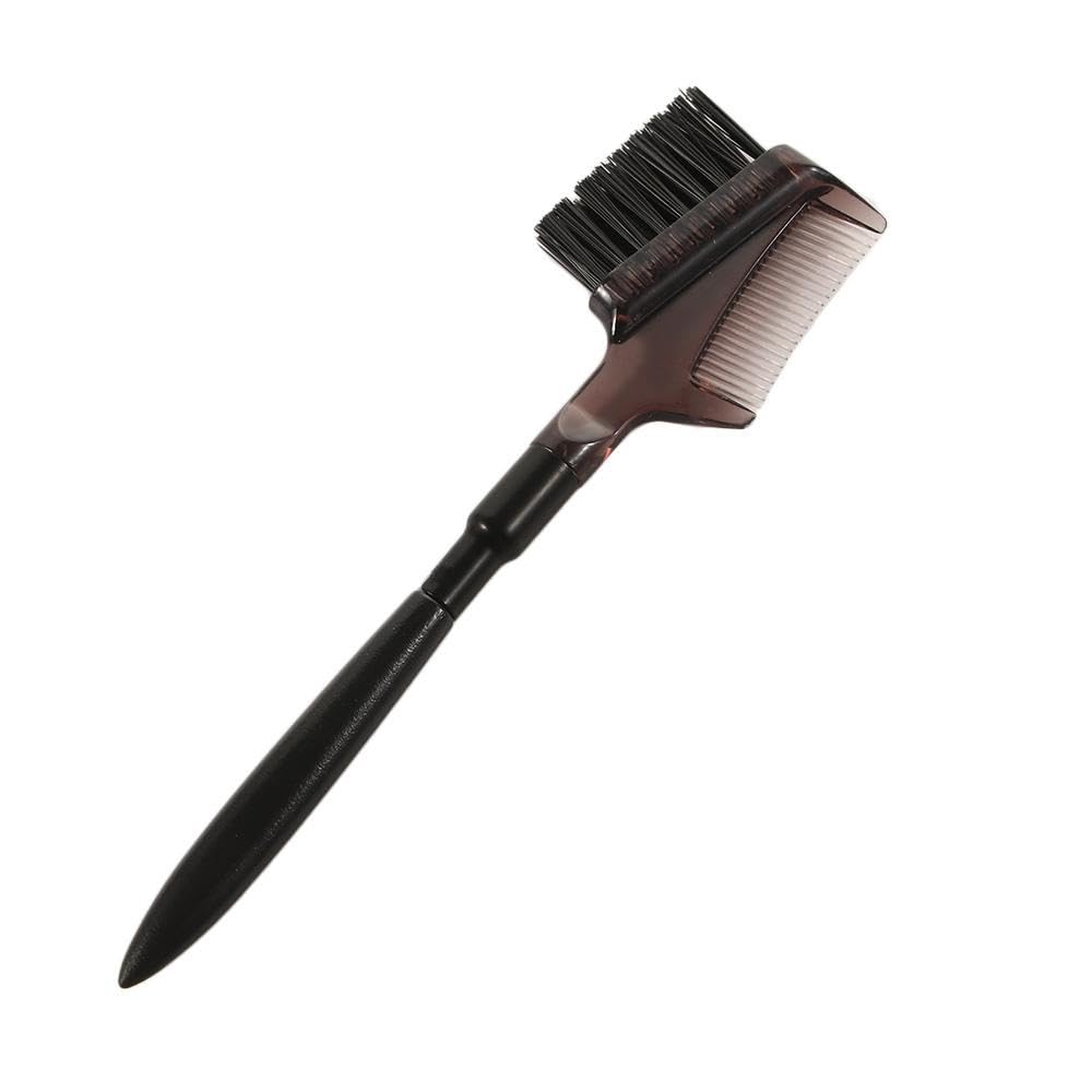 3Pcs Eyelash Comb and Eyebrow Brush, Double Headed Eyebrow Brush Portable Eyebrow Eyelash Shaper Makeup Grooming Tool for Women