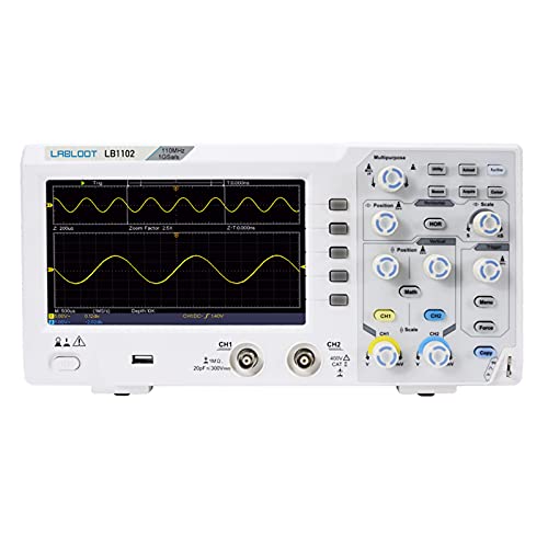 Image of LB1102 110MHZ Bandwidth Oscilloscope 2-Channel 1GS /s Digital Storage Oscilloscope 7 inch LCD Display