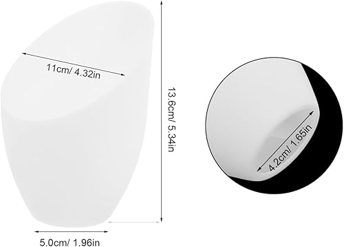 Miniatura 3 de 5 pantallas de plástico de repuesto para lámpara de herradura, cubierta de pantalla de plástico blanca para lámpara de pie de cabeza múltiple para