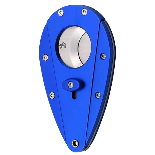 XIKAR Xi1 Perfect Cut Cigar Cutter – Precision Double Guillotine Cigar Cutter with 440C Stainless Steel Blades – Rockwell C Rated for 54 to 60 Ring Gauge Cigars – Premium Travel Cigar Accessories