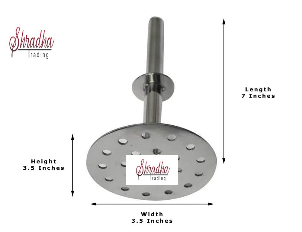 Sahishnu Online And Marketing Stainless Steel Potato Masher, Big Steel Potato Masher,Masher,Bean Masher, Crusher,Ricer Potato Masher