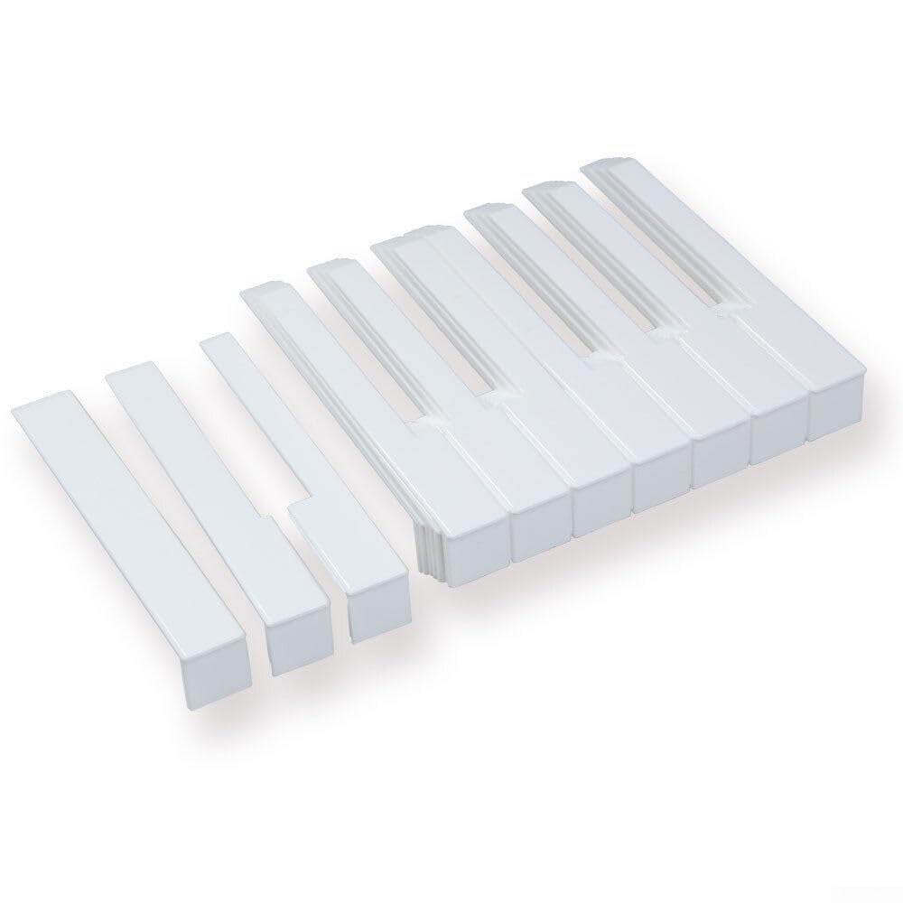Kit complet de réparation de touches de piano blanches et noires avec façade pour piano universel de remplacement (52 touches blanches), 1178924852