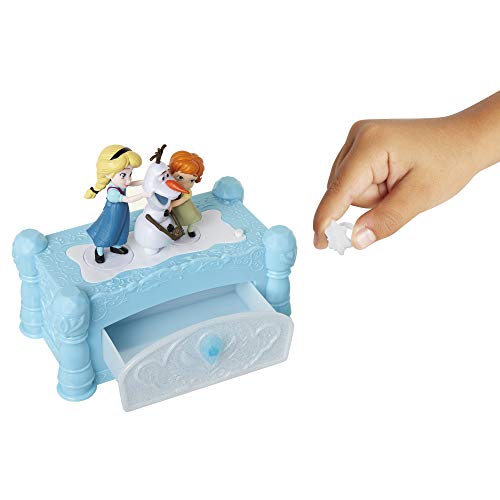 Disney Frozen Musical Jewelry Box with Do You Want To Build A Snowman Song, Watch Anna & Elsa Built Olaf! Snowflake Ring Included! Perfect Birthday, Christmas, Hanukkah Gift - For Girls Ages 3+ by Disney Frozen - Image 4