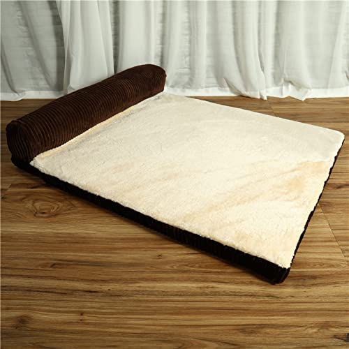 Snjiaheim Dog Beds For Large Medium Small Dogs, Washable Dog Bed Puppy Pet Bed, Calming Dog Bed, Removable Washable Cover With Nonslip Bottom-E||M #TOP2