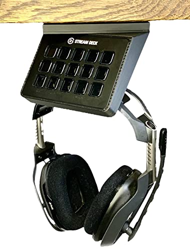 Articulating Desk Mount for Stream Deck 15 Key Models - StreamDeck Original & MK2 (Stream Deck MK2, Black)