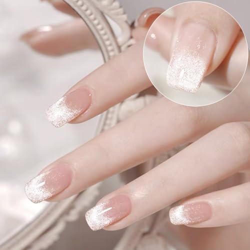 Esmalte gel Vishine Cat Eye 16ml Plata Glitter Holográfico miniatura 6