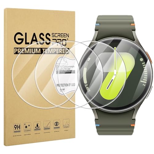 Diruite 4 Piezas Protector Pantalla para Samsung Galaxy Watch 7/6/5/4 44mm Cristal Templado HD Protector Reloj[Anti Raspado]