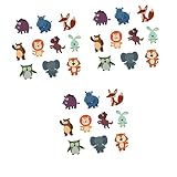 Alipis 3Pcs PVC Slip Stickers Baignoire Réfrigérateur Animaux pour Autocollant Série Dérapage Jungle Non Antidérapant Dessin Animé Décalcomanies Animal Enfants Maison Anti-Dérapant Porte
