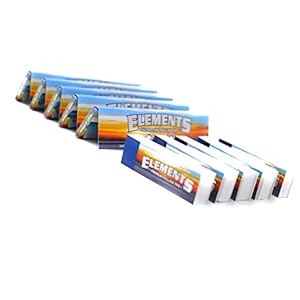 Elementen 5 x KING SIZE SLIM ROLLING PAPERS + 4 PREMIUM ROACH TIPS NIEUW