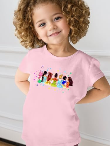 Magical Girl Shirt Cute Snacks Graphic Tee Toddler Kids Girls Holiday Short Sleeve Outfits Tops 3-10 Years2