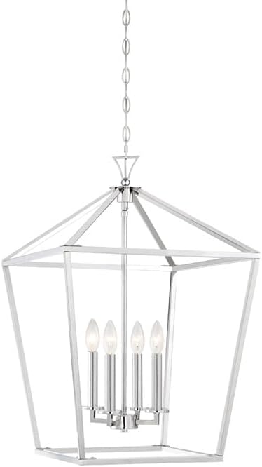 Savoy House 3-421-4-322 Townsend Open Frame Pendant Lantern Ceiling Light, 4-Light 240 Total Watts, 26" H x 17" W, Warm Brass