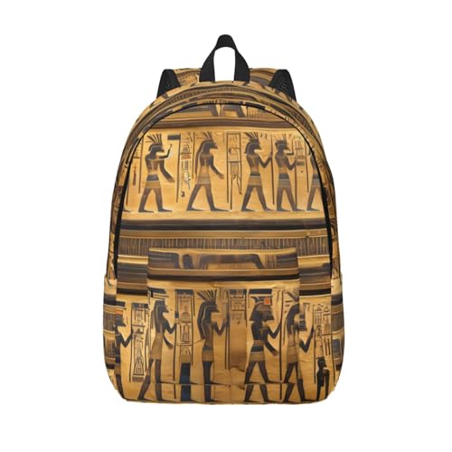 Sac à dos imprimé égyptien pour ordinateur portable et voyage décontracté