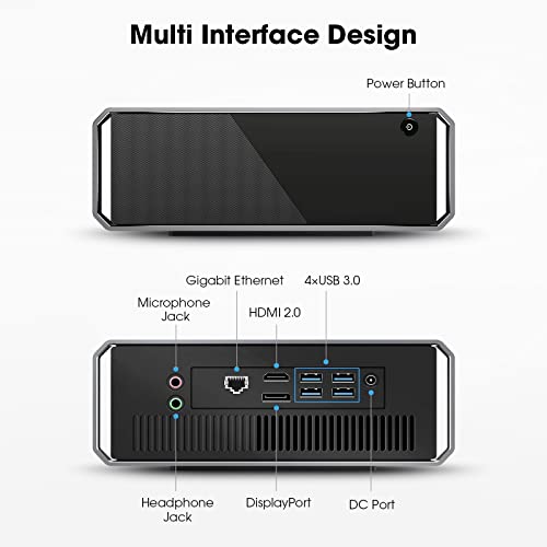 Chuwi Corebox Mini Pc, Windows 10 Mini Desktop Computers With Intel I5-5257U Processor(Up To 4.1Ghz),8Gb Ram 256Gb Ssd, Dual Wifi/Gigabit Ethernet,Support Dual 4K Screen Display #TOP4