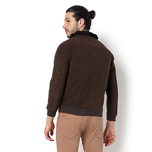 Image of Campus Sutra Men Polyester Standard Length Jacket