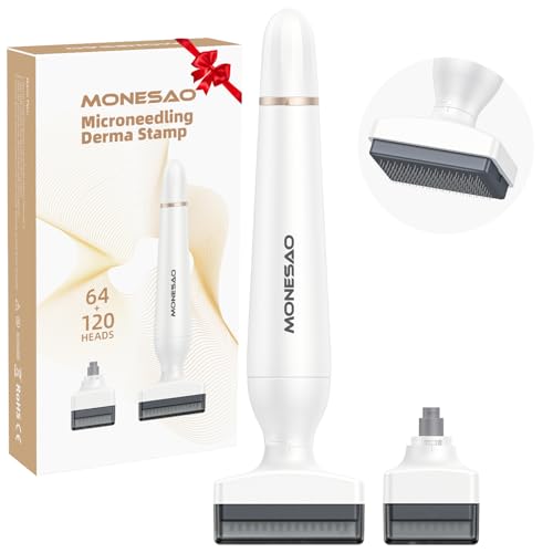 Derma Stamp, MONESAO Microneedling Stamp for Skin Face Hair