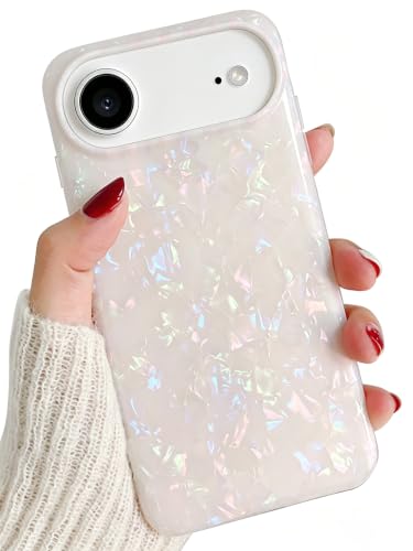 J.west Compatible with iPhone Air Case 6.5 inch,Sparkle Opal Glitter Translucent Clear Soft TPU Slim Fit Protective Phone Cover Case for Women Girls Colorful