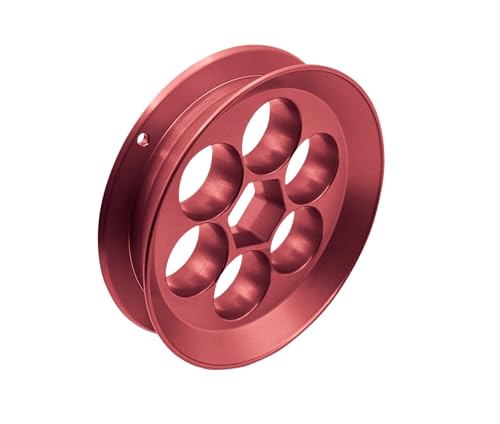 Yoyito Angelschnurrolle aus Aluminium, für Reisen (rote Spule)