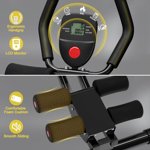 Ab Workout Machine for Women - Adjustable and Foldable Core Exercise Equipment for Home Gym