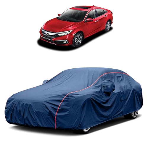 Image of Heavy-Duty Car Cover for Compatible with Honda Civic (2006 to 2025 All Models) Deluxe Car Protection Cover ? Waterproof & UV-Resistant All-Season Exterior Protection
