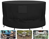funda mobiliario exterior Tissu Oxford 420D: La housse de mobilier de patio SIRUITON est faite d'un tissu Oxford 420D solide et unique, résistant aux intempéries. Comparé à d'autres matériaux 210D, il est plus solide, plus étanche, plus résistant à la déchirure et plus durable. La fente améliore la résistance et la durabilité, et a une durée de vie plus longue.