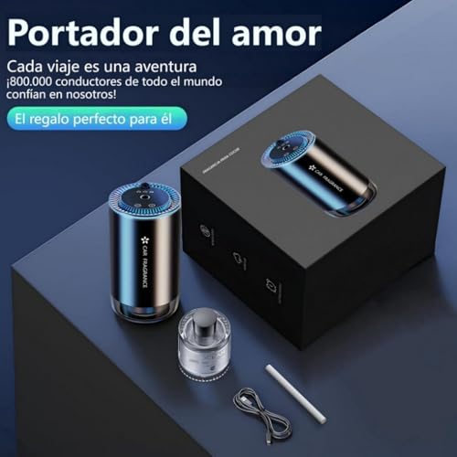 Miniatura 9 de Ai Ambientador 50ml Perfume Colonia , Difusor De Fragancias Eléctrico Para Automóvil, On Off Automático, Atomizador Ultrasónico, 3 Modos Inteligentes, Batería Integrada, Duración 5 Meses Bj-577